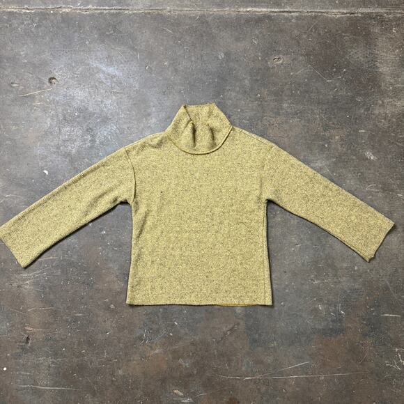 Knit Yellow Sweater Turtleneck Women's XS For The Republic Pullover Holiday - Picture 1 of 6